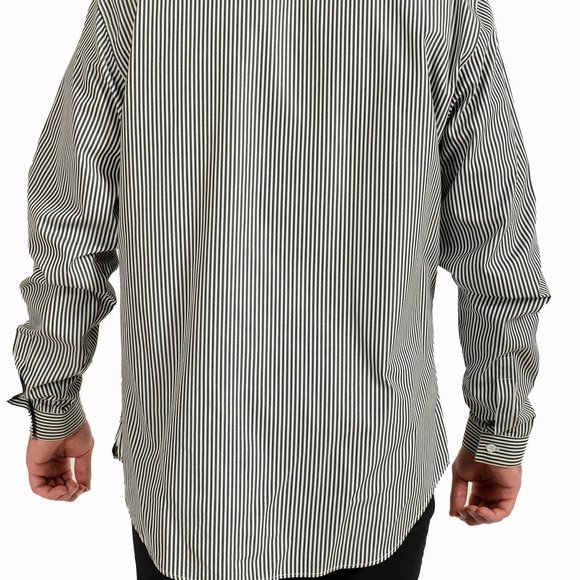 Dior Men's Striped Long Sleeve Dress Shirt US 17.5 IT 44 - Picture 11 of 16